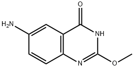 6-氨基-2-甲氧基喹唑啉-4(3H)-酮 结构式