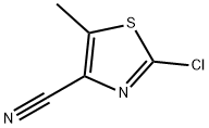 2-氯-5-甲基噻唑-4-甲腈 结构式