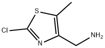 (2-氯-5-甲基噻唑-4-基)甲胺 结构式