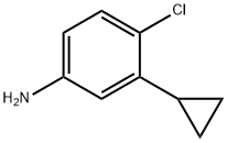 4-氯-3-环丙基苯胺 结构式