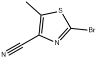 2-溴-5-甲基噻唑-4-甲腈 结构式