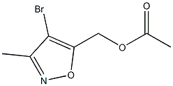 (4-BROMO-3-METHYLISOXAZOL-5-YL)METHYL ACETATE 结构式