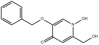 5-(benzyloxy)-1-hydroxy-2-(hydroxyMethyl)pyridin-4(1H)-one 结构式
