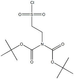 N,N-bisBoc 2-ChlorosulfonylethylaMine 结构式