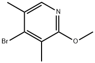 4-溴-2-甲氧基-3,5-二甲基吡啶 结构式