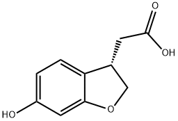(S)-2-(6-羟基-2,3-二氢苯并呋喃-3-基)乙酸 结构式
