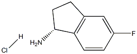 (R)-5-氟-2,3-二氢-1H-茚满-1-胺盐酸盐 结构式