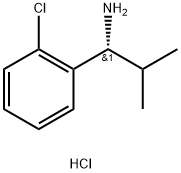 (R)-1-(2-氯苯基)-2-甲基丙-1-胺盐酸盐 结构式
