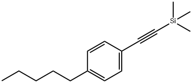 三甲基((4-戊基苯基)乙炔基)硅烷 结构式