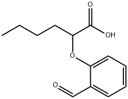 2-(2-甲酰基苯氧基)己酸 结构式