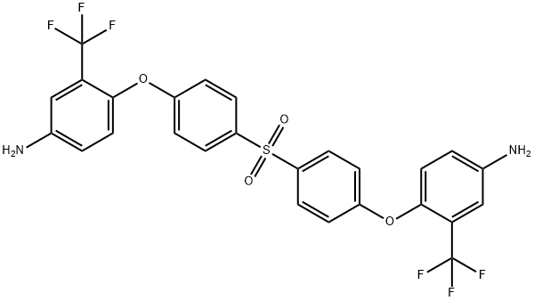 4,4'-双(4-氨基-2-三氟甲基苯氧基)二苯砜 结构式