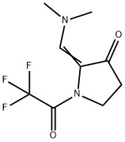 2-DiMethylaMinoMethylene-1-(2,2,2-trifluoro-acetyl)-pyrrolidin-3-one 结构式