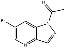 1-(6-溴-1H-吡唑并[4,3-B]吡啶-1-基)乙酮 结构式