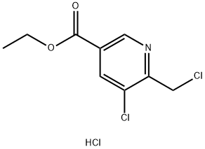 5-氯-6-氯甲基烟酸乙酯盐酸盐 结构式