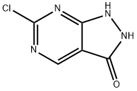 6-氯-1,2-二氢吡唑[3,4-D]嘧啶-3-酮 结构式