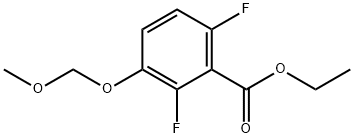 ethyl 2,6-difluoro-3-(MethoxyMethoxy)benzoate 结构式