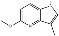 1H-吡咯并[3,2-B〕吡啶,5 - 甲氧基-3 - 甲基 结构式