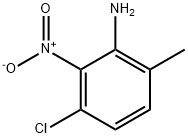 3-氯-6-甲基-2-硝基苯胺 结构式