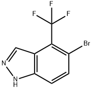 4-三氟甲基-5-溴吲唑 结构式