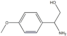 2-氨基-2-(4-甲氧基苯基)乙醇 结构式