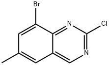 8-溴-2-氯-6-甲基喹唑啉 结构式