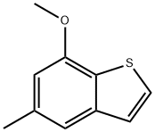 7-METHOXY-5-METHYLBENZO[B]THIOPHENE 结构式