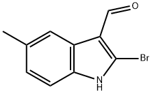 2-BroMo-5-Methyl-1H-indole-3-carbaldehyde 结构式