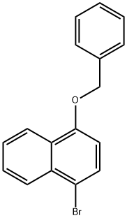 1-(苄氧基)-4-溴萘 结构式