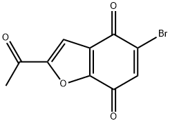 2-Acetyl-5-broMo-benzofuran-4,7-dione 结构式