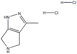 3-甲基-1,4,5,6-四氢吡咯并[3,4-C]吡唑盐酸盐 结构式