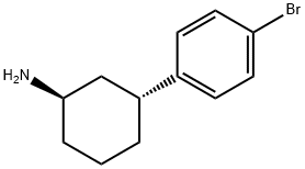 (1R,3R)-3-(4-BroMophenyl)cyclohexane 结构式