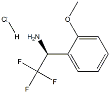 (S)-2,2,2-三氟-1-(2-甲氧基苯基)乙胺盐酸盐 结构式