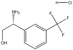 (R)-2-氨基-2-(3-(三氟甲基)苯基)乙醇盐酸盐 结构式