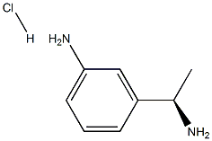 (RS)-3-氨基苯乙胺盐酸盐 结构式