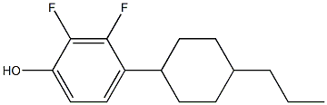 2,3-二氟-4-(4-丙基环己基)苯酚 结构式