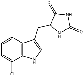 5-(7-Chloro-1H-indol-3-ylMethyl)-iMidazolidine-2,4-dione 结构式
