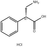 (R)-3-氨基-2-苯基丙酸盐酸盐 结构式