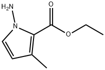 1-氨基-3-甲基-1H-吡咯-2-甲酸乙酯 结构式