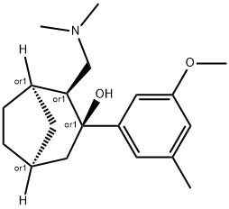 2-((diMethylaMino)Methyl)-3-(3-Methoxy-5-Methylphenyl)bicyclo[3.2.1]octan-3-ol 结构式