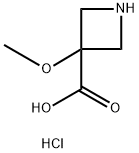 3-Methoxyazetidine-3-carboxylic acid hydrochloride 结构式