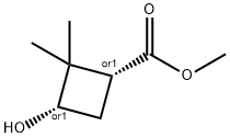 cis-Methyl 2,2-diMethyl-3-hydroxycyclobutanecarboxylate 结构式