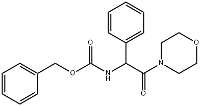 N-[2-(4-吗啉基)-2-氧代-1-苯乙基]氨基甲酸苯甲酯 结构式