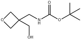 tert-Butyl N-{[3-(hydroxyMethyl)oxetan-3-yl]Methyl}carbaMate 结构式