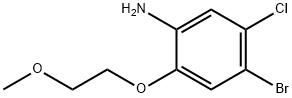 4-溴-5-氯-2-(2-甲氧基乙氧基)苯胺 结构式