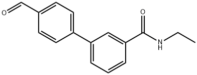 N-Ethyl-3-(4-forMylphenyl)benzaMide 结构式