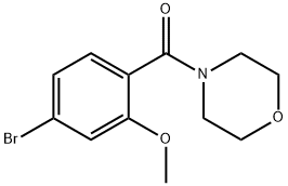 4-[(4-BroMo-2-Methoxyphenyl)carbonyl]Morpholine 结构式