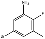 5-溴-2-氟-3-甲基苯胺 结构式
