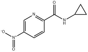 N-环丙基-5-硝基吡啶-2-甲酰胺 结构式