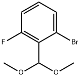 1-BroMo-2-(diMethoxyMethyl)-3-fluorobenzene 结构式