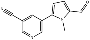 5-(5-甲酰-1-甲基-1H-吡咯-2-基)氰吡啶 结构式